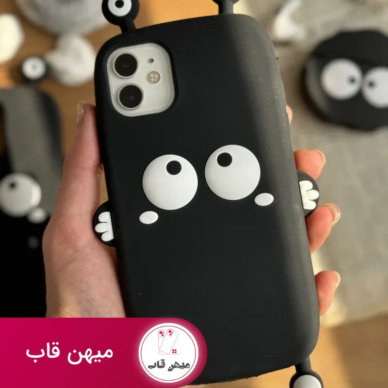 قاب موبایل آیفون هپل شاخدار سیلیکونی