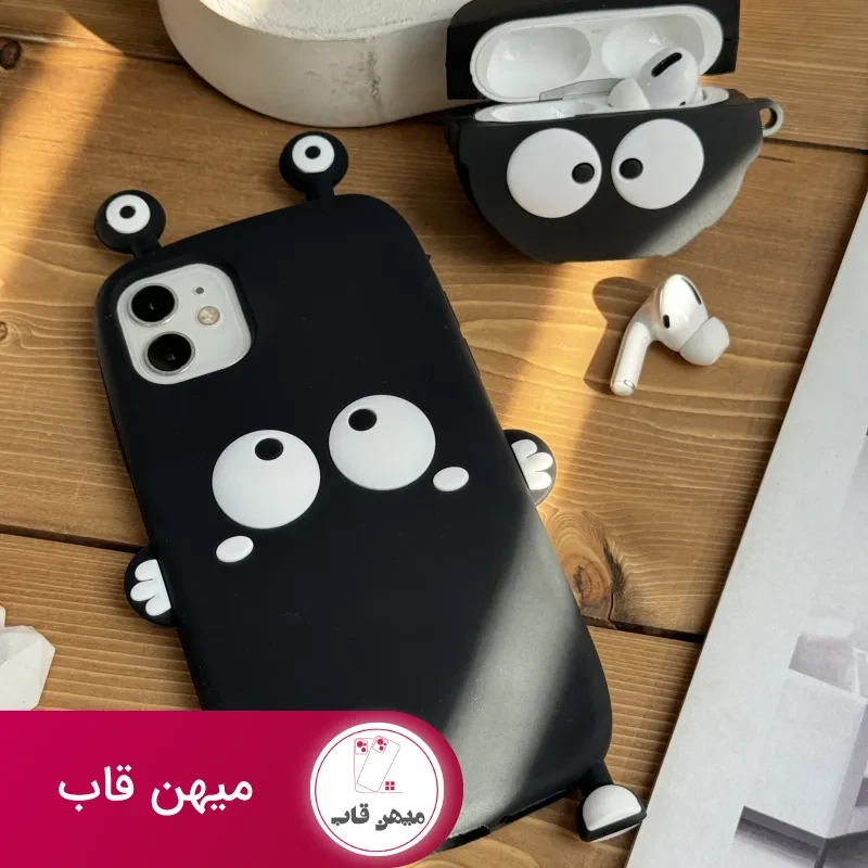 قاب موبایل آیفون هپل شاخدار سیلیکونی