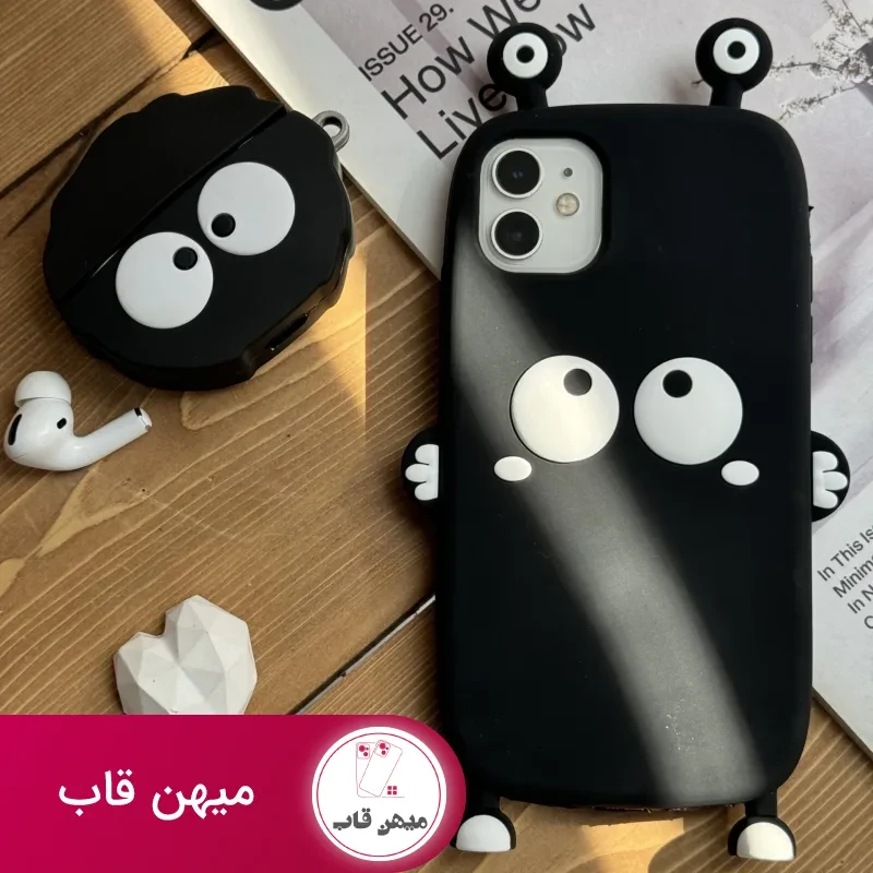 قاب موبایل آیفون هپل شاخدار سیلیکونی