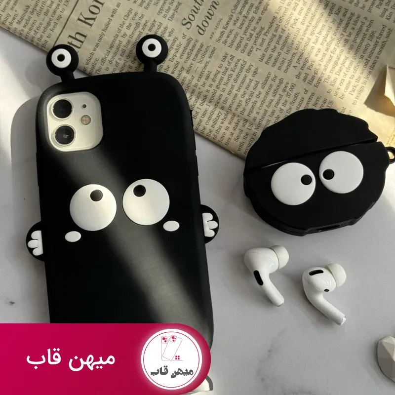 قاب موبایل آیفون هپل شاخدار سیلیکونی