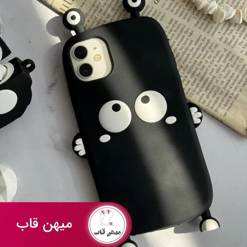 قاب موبایل آیفون هپل شاخدار سیلیکونی