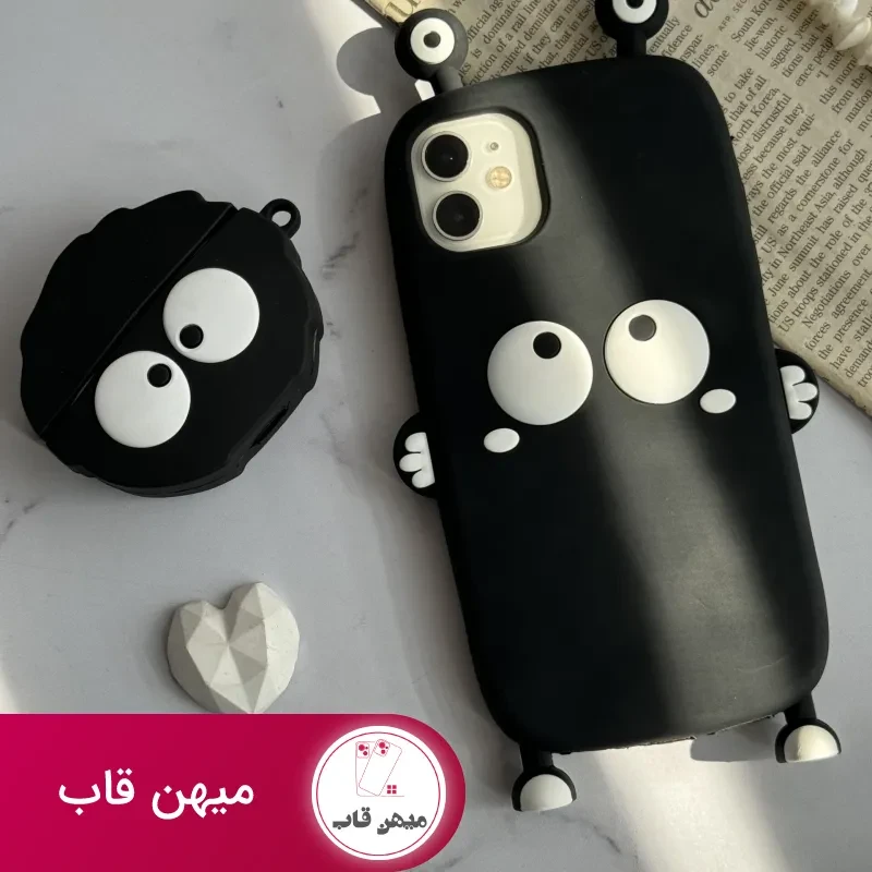 قاب موبایل آیفون هپل شاخدار سیلیکونی