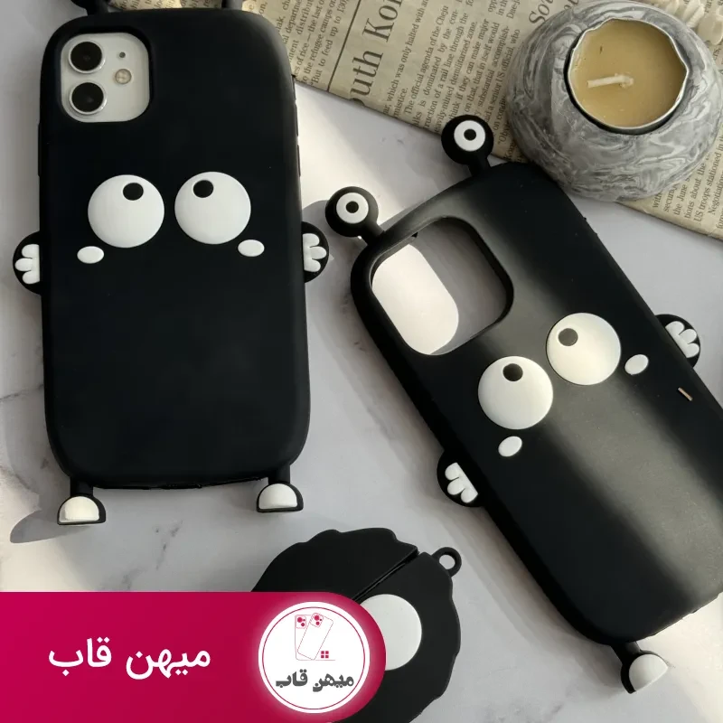 قاب موبایل آیفون هپل شاخدار سیلیکونی