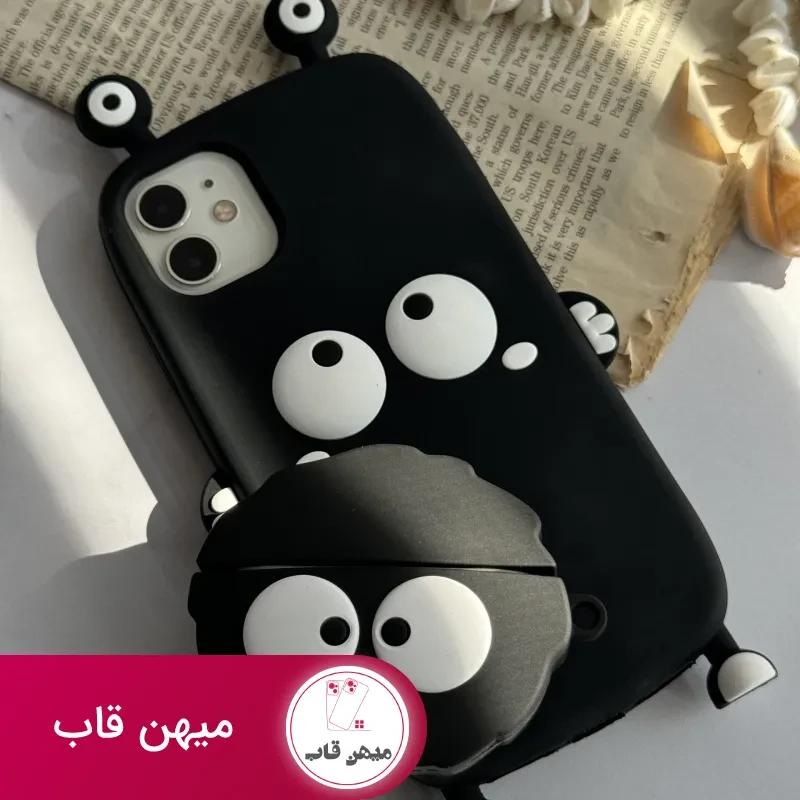 قاب موبایل آیفون هپل شاخدار سیلیکونی