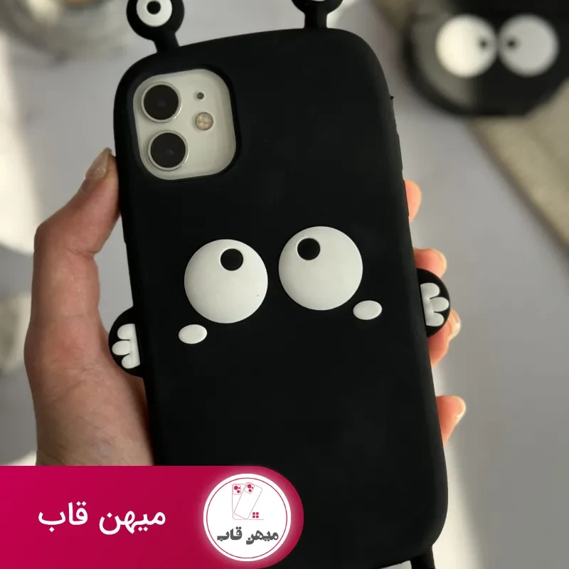 قاب موبایل آیفون هپل شاخدار سیلیکونی