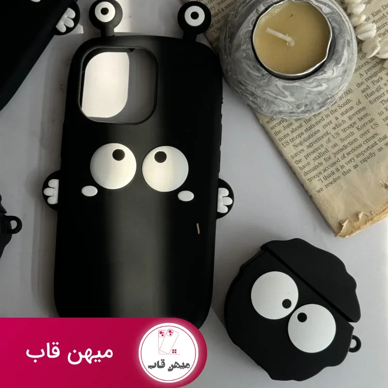 قاب موبایل آیفون هپل شاخدار سیلیکونی