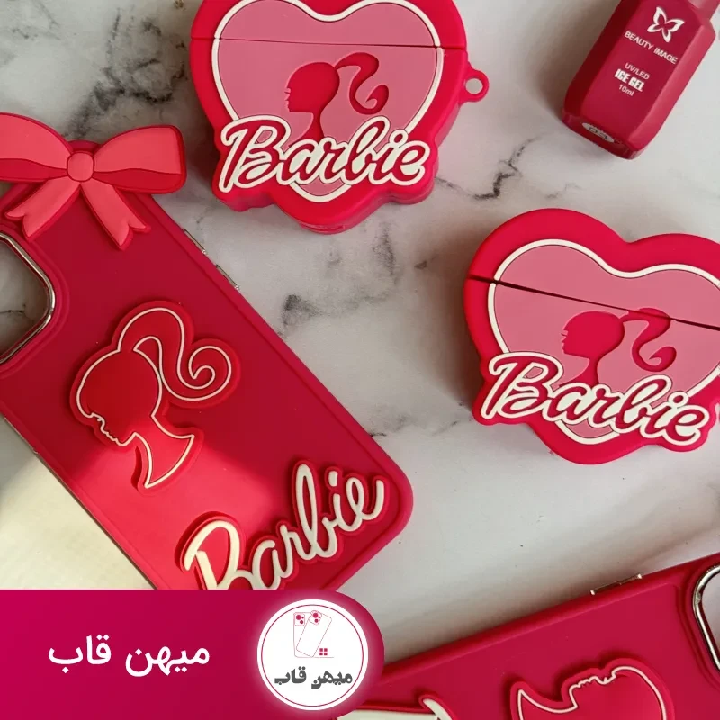 کاور ایرپاد باربی پاپیونی صورتی