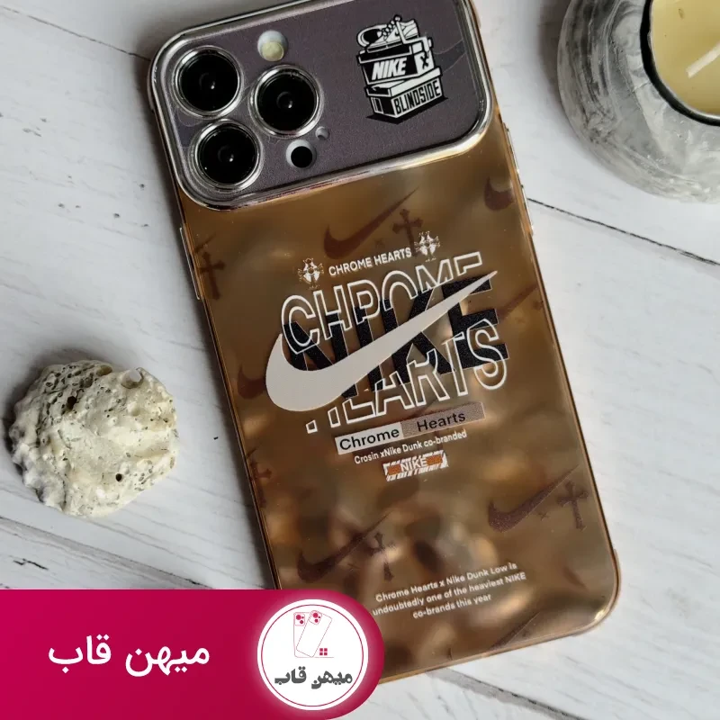 قاب موبایل آیفون نایک مسی محافظ لنزدار