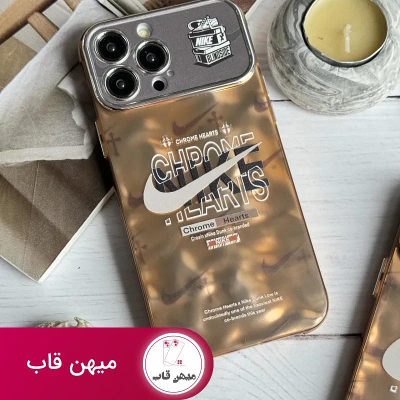 قاب موبایل آیفون نایک مسی محافظ لنزدار