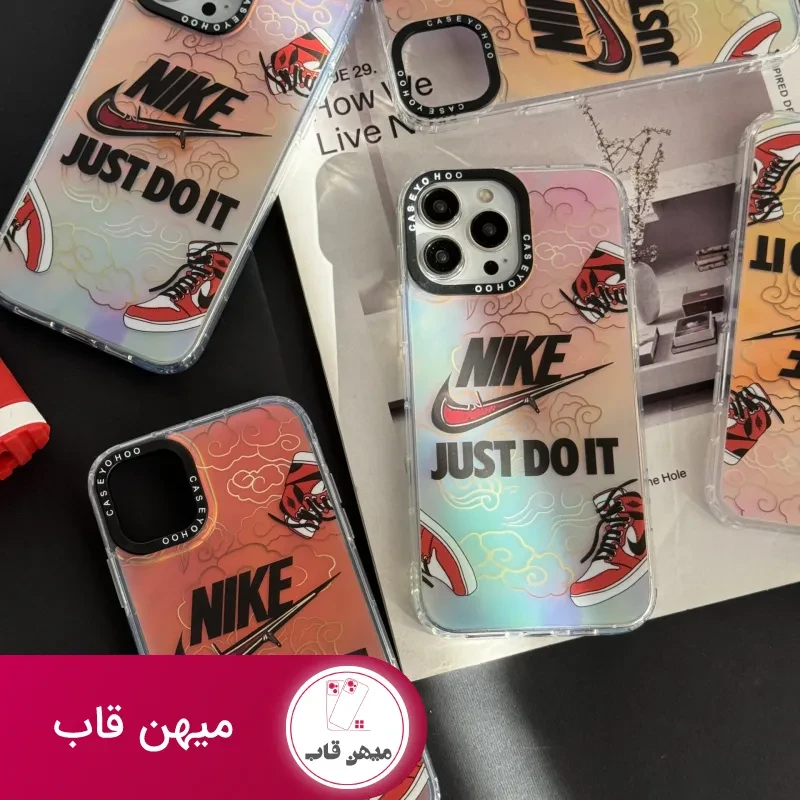 قاب موبایل آیفون کتونی نایکی جردن هلوگرامی
