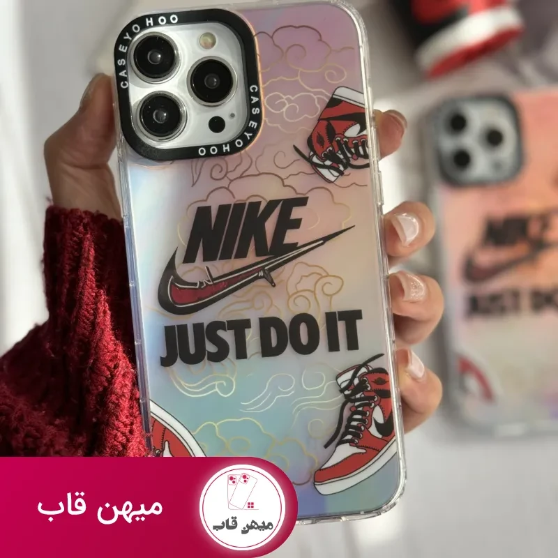 قاب موبایل آیفون کتونی نایکی جردن هلوگرامی