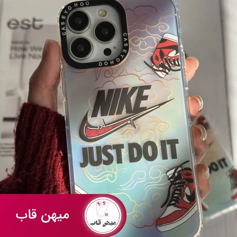 قاب موبایل آیفون کتونی نایکی جردن هلوگرامی