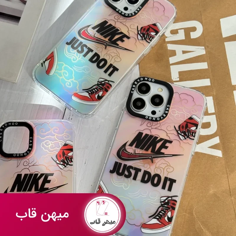 قاب موبایل آیفون کتونی نایکی جردن هلوگرامی