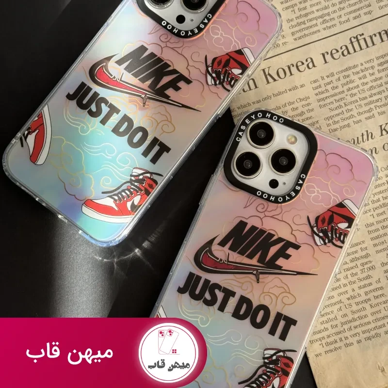 قاب موبایل آیفون کتونی نایکی جردن هلوگرامی