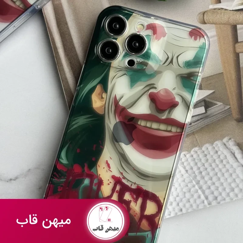 قاب موبایل آیفون نقاشی جوکر محافظ لنزدار