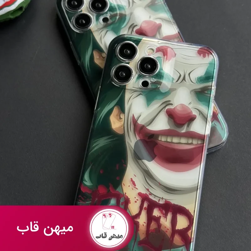 قاب موبایل آیفون نقاشی جوکر محافظ لنزدار