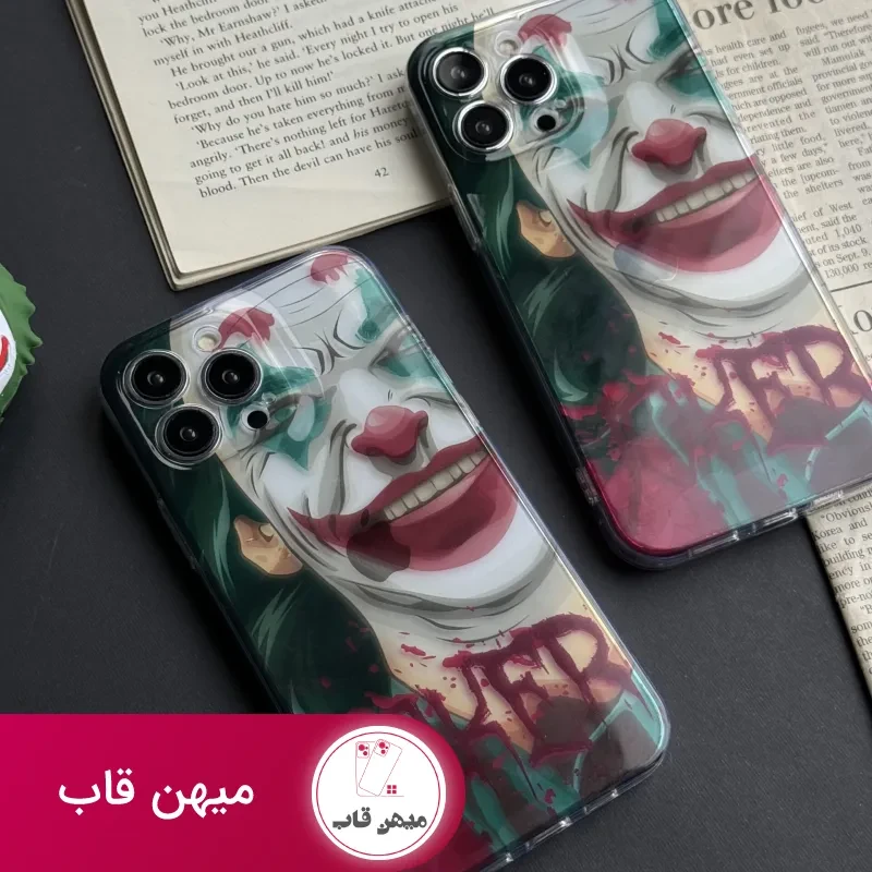 قاب موبایل آیفون نقاشی جوکر محافظ لنزدار
