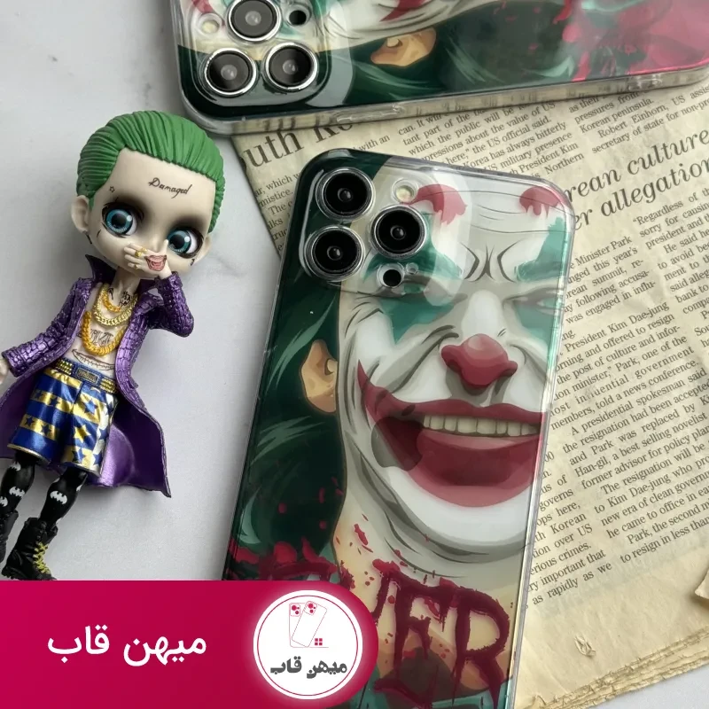 قاب موبایل آیفون نقاشی جوکر محافظ لنزدار