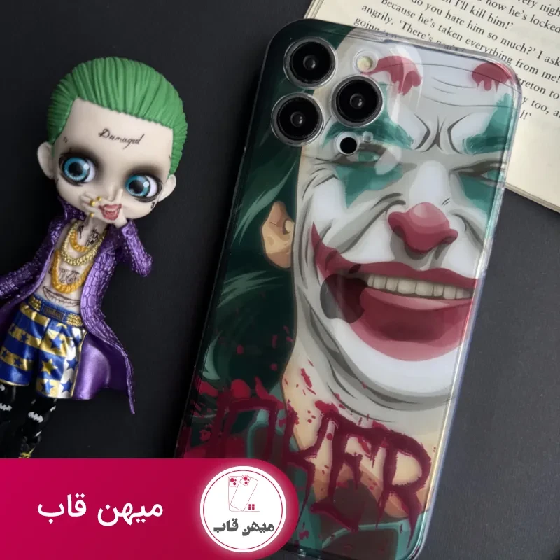 قاب موبایل آیفون نقاشی جوکر محافظ لنزدار