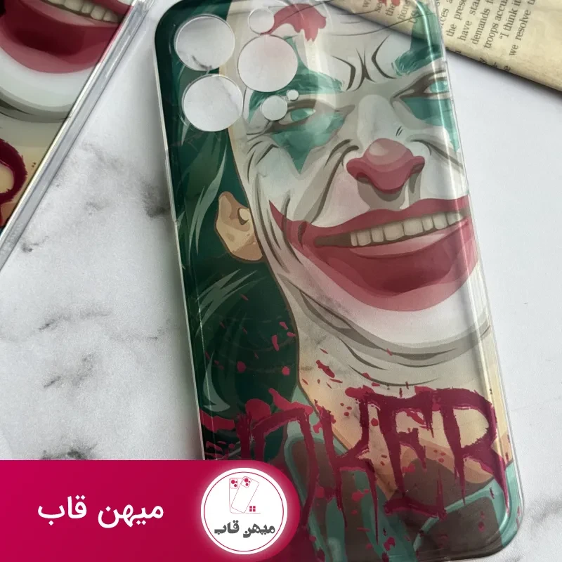 قاب موبایل آیفون نقاشی جوکر محافظ لنزدار