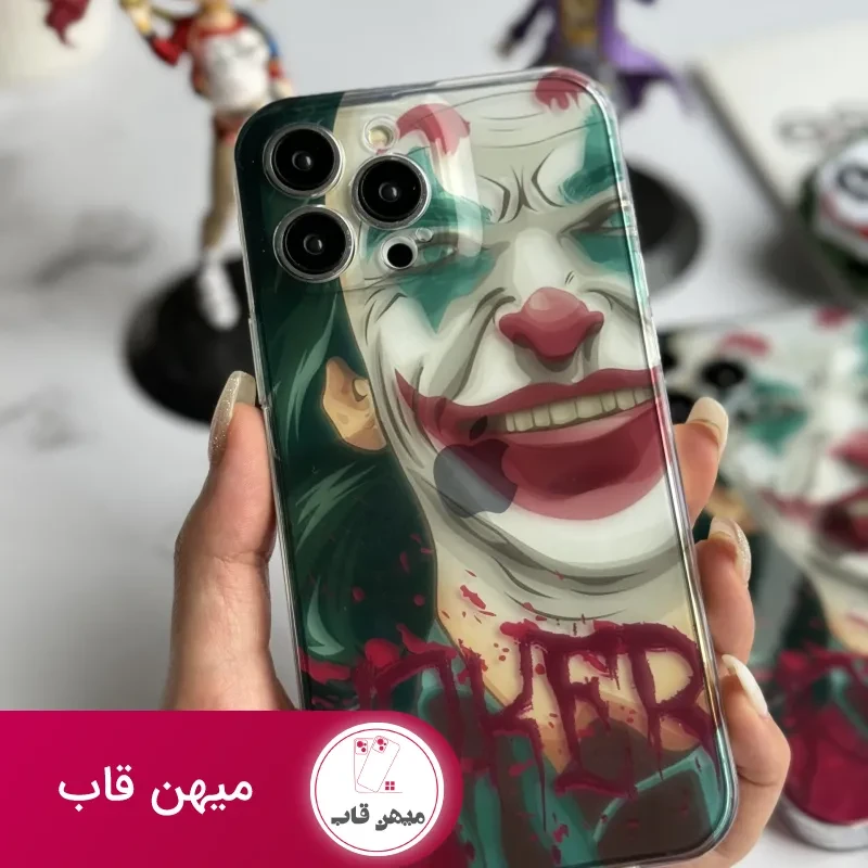 قاب موبایل آیفون نقاشی جوکر محافظ لنزدار