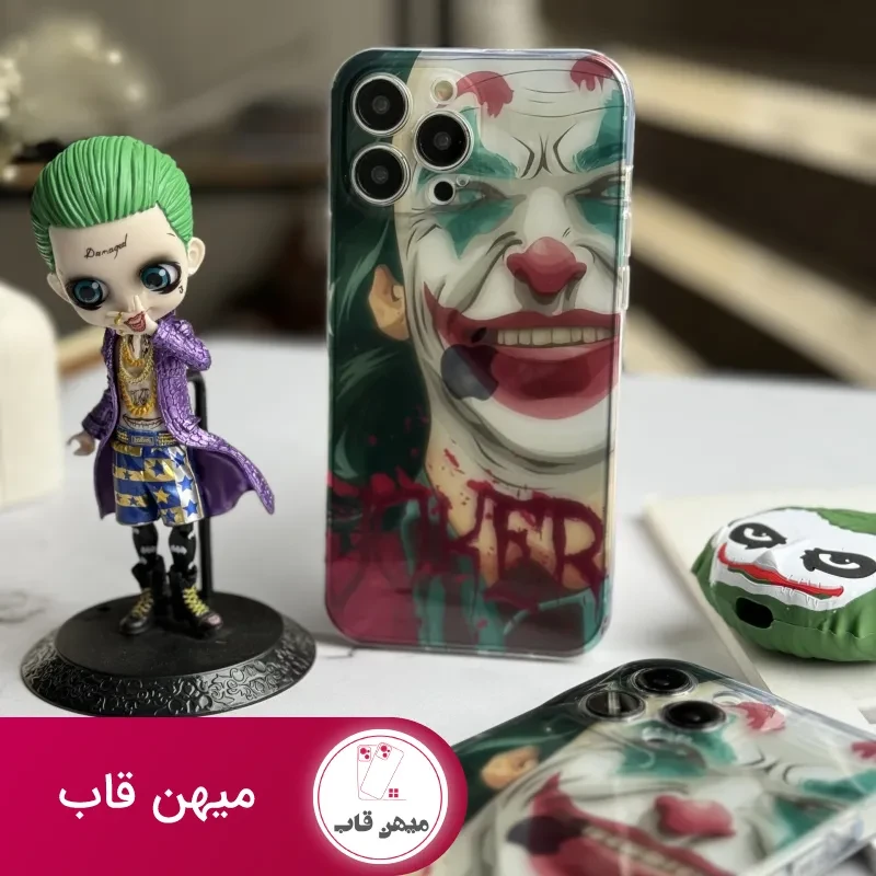 قاب موبایل آیفون نقاشی جوکر محافظ لنزدار