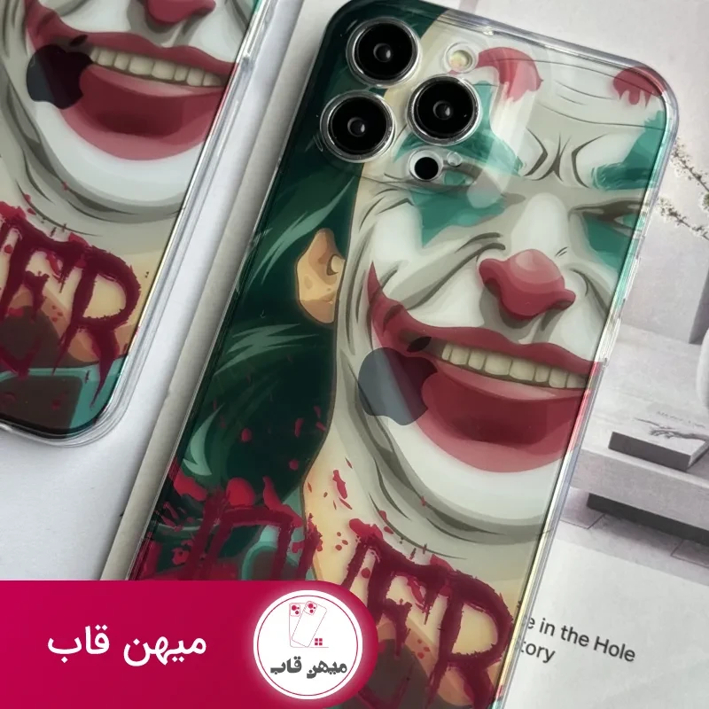قاب موبایل آیفون نقاشی جوکر محافظ لنزدار