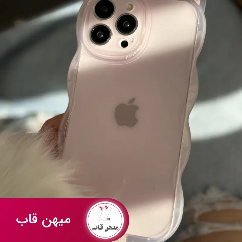 قاب موبایل آیفون گربه یخی شفاف