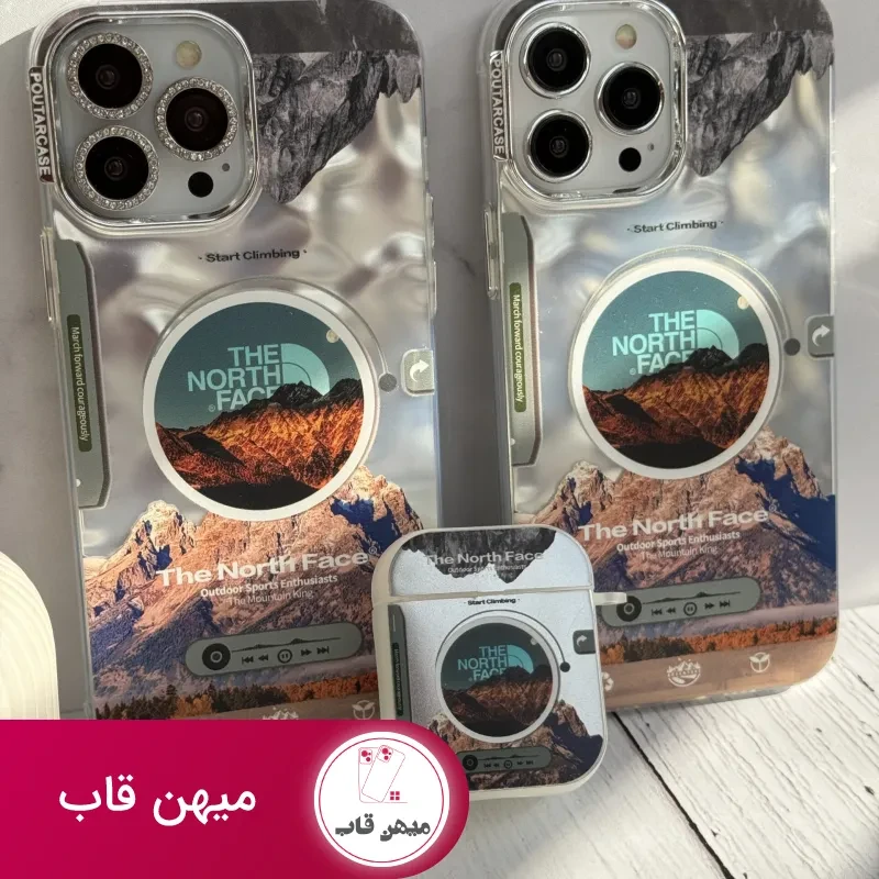کاور ایرپاد موزیکال نورث فیس ( The North face ) کرومی