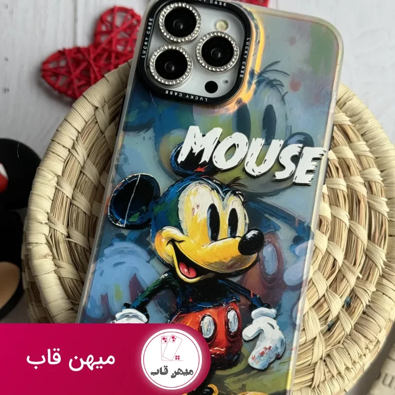 قاب موبایل آیفون میکی موس نقاشی هلوگرامی