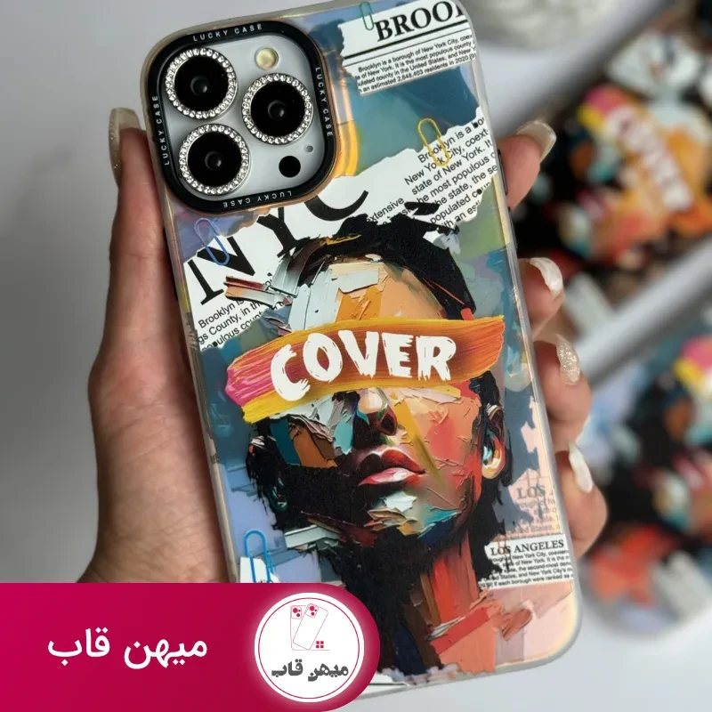 قاب موبایل آیفون صورت نقاشی فونتی