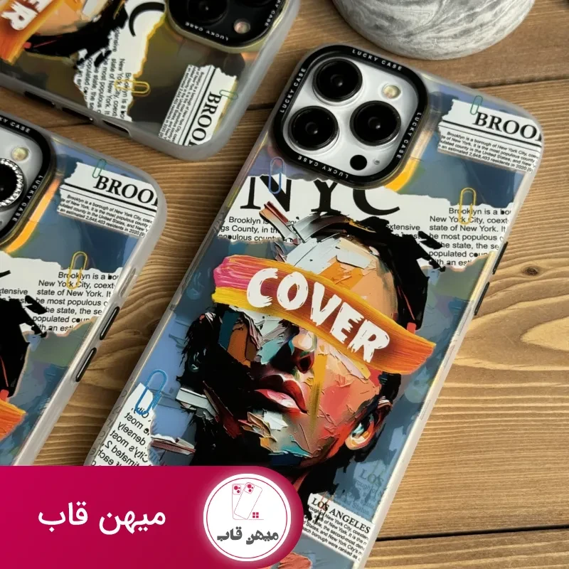 قاب موبایل آیفون صورت نقاشی فونتی