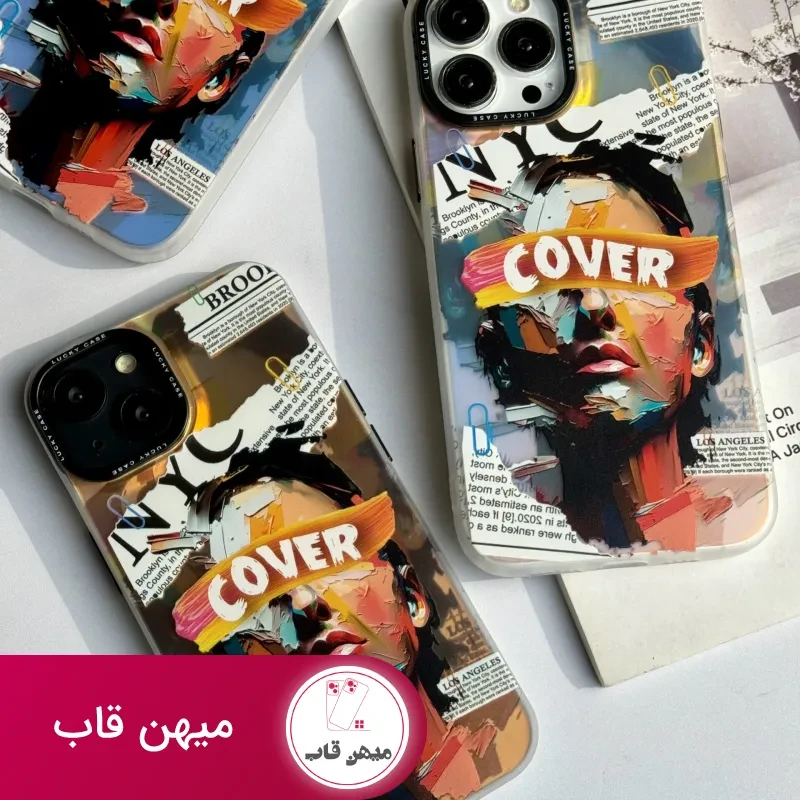 قاب موبایل آیفون صورت نقاشی فونتی