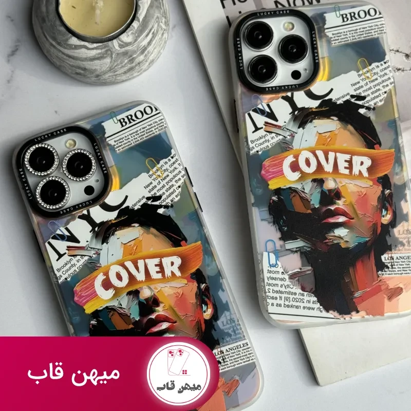 قاب موبایل آیفون صورت نقاشی فونتی