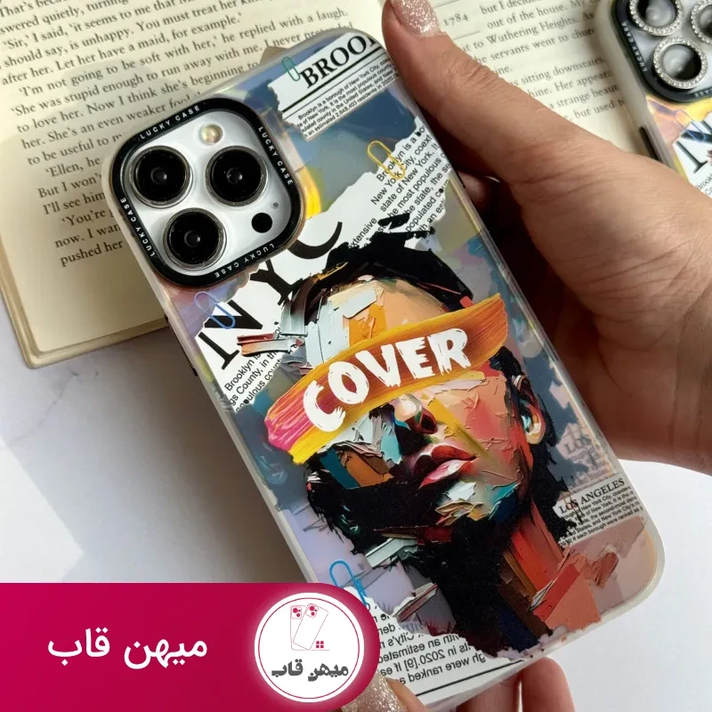 قاب موبایل آیفون صورت نقاشی فونتی