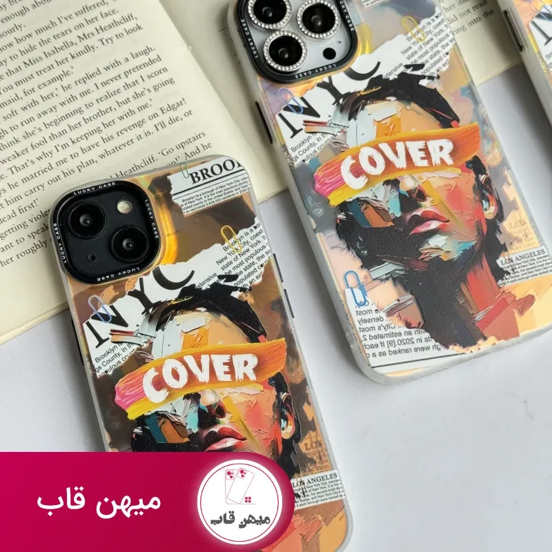 قاب موبایل آیفون صورت نقاشی فونتی