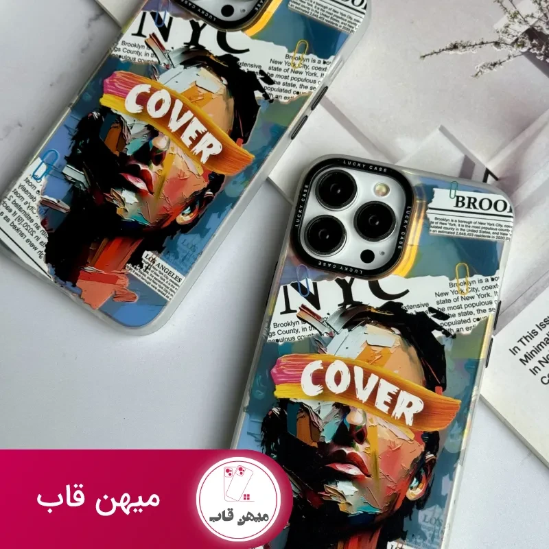 قاب موبایل آیفون صورت نقاشی فونتی