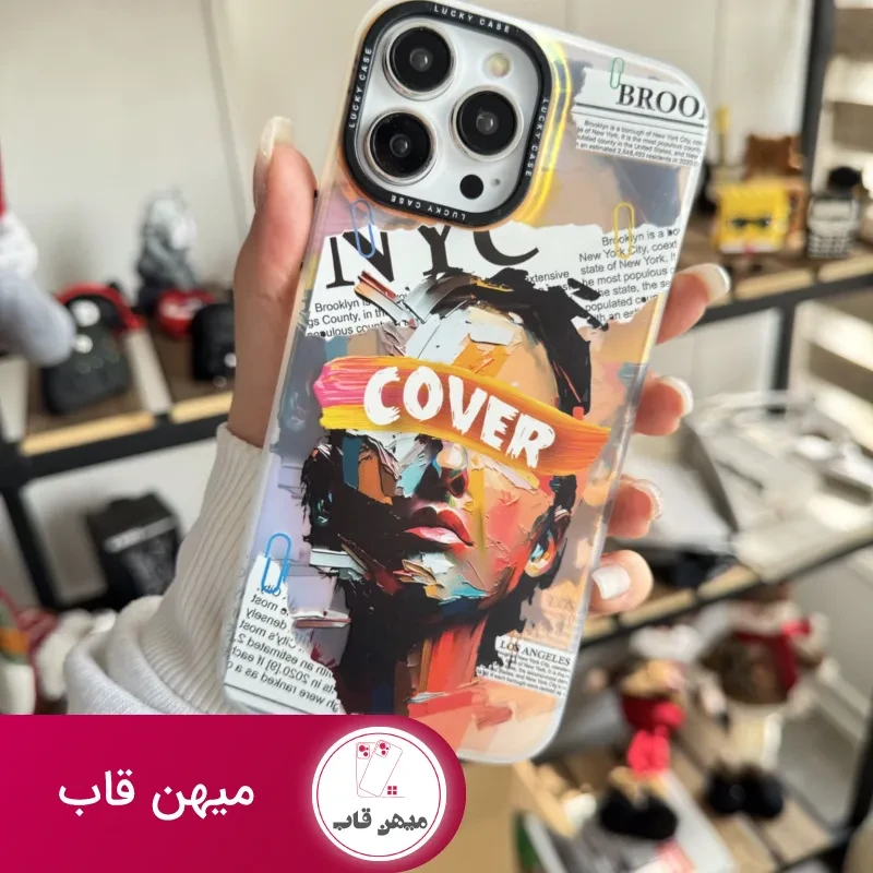 قاب موبایل آیفون صورت نقاشی فونتی