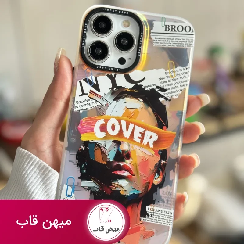 قاب موبایل آیفون صورت نقاشی فونتی