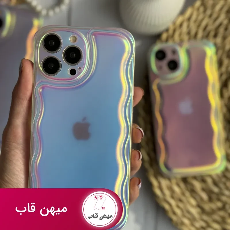 قاب موبایل آیفون فایرفایتر هفت رنگ محافظ لنزدار