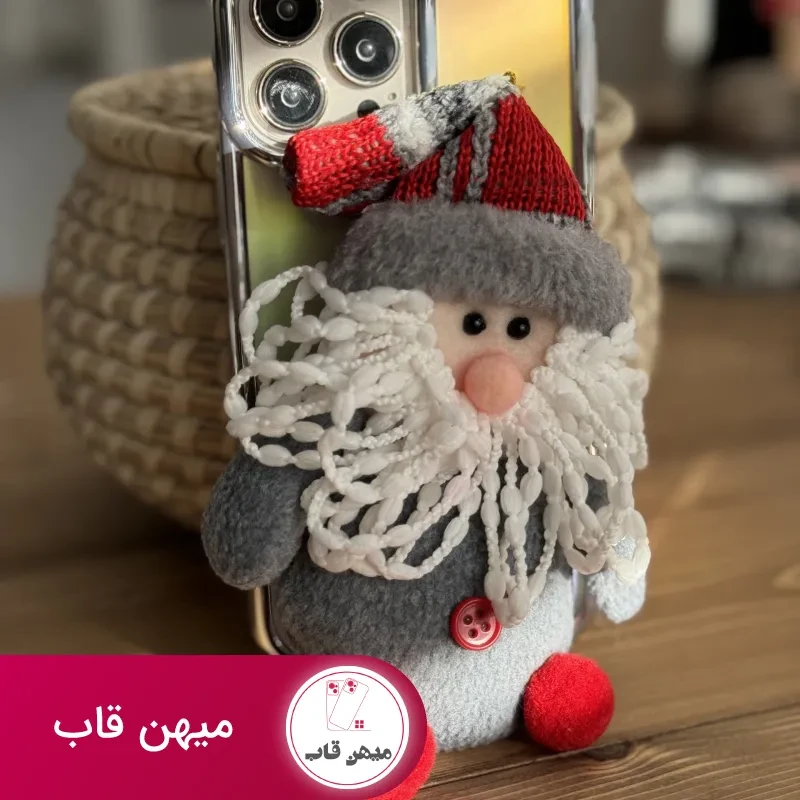 قاب موبایل آیفون کریسمسی آدم برفی و بابانوئل