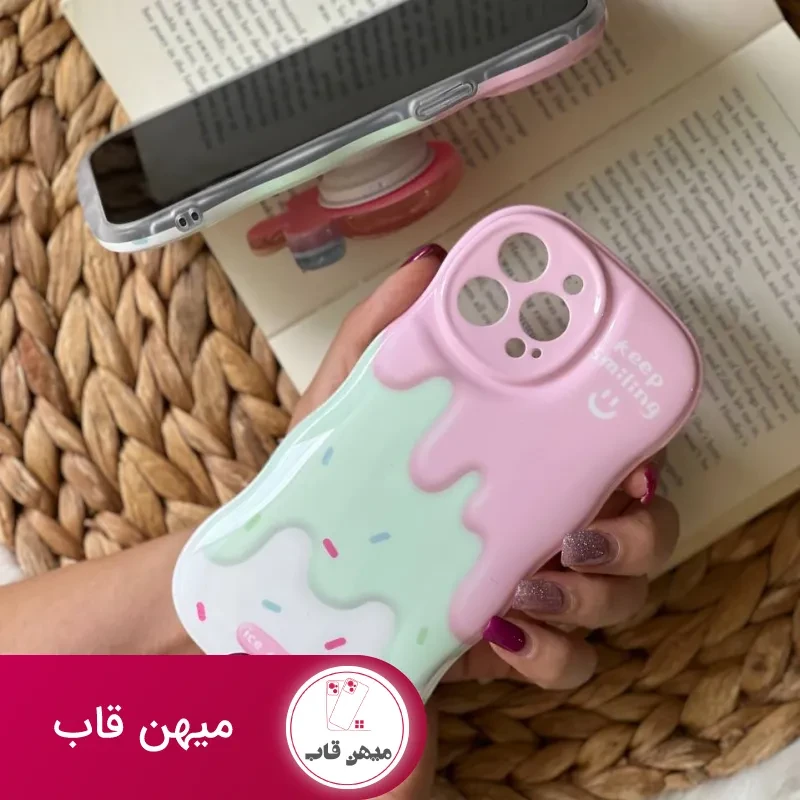 قاب موبایل آیفون شکلات کندی + پاپسوکت آبنبات