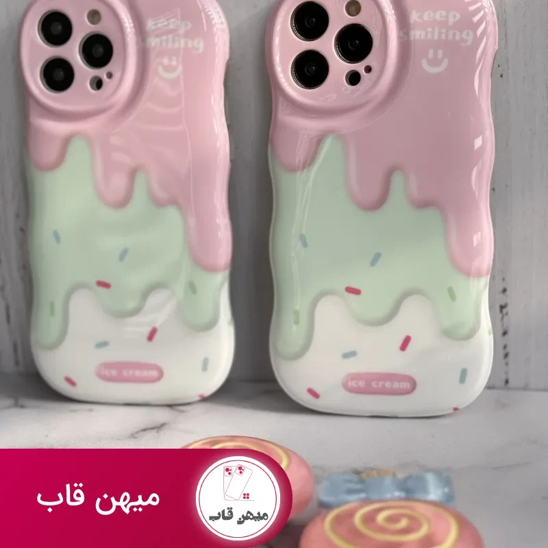 قاب موبایل آیفون شکلات کندی + پاپسوکت آبنبات