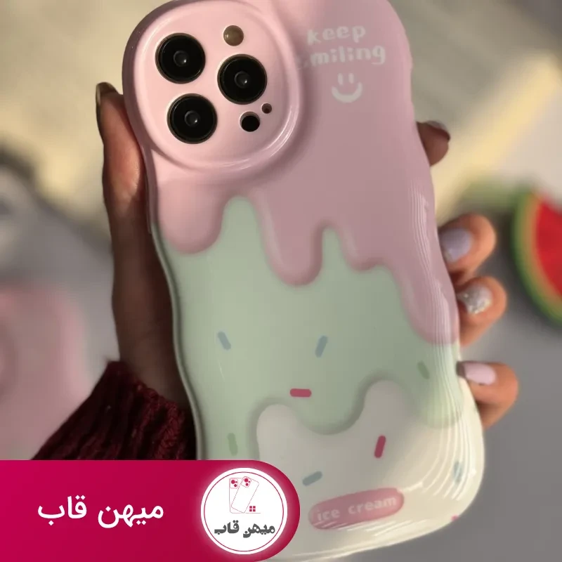 قاب موبایل آیفون شکلات کندی + پاپسوکت آبنبات