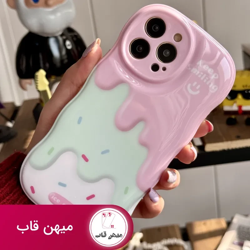 قاب موبایل آیفون شکلات کندی + پاپسوکت آبنبات