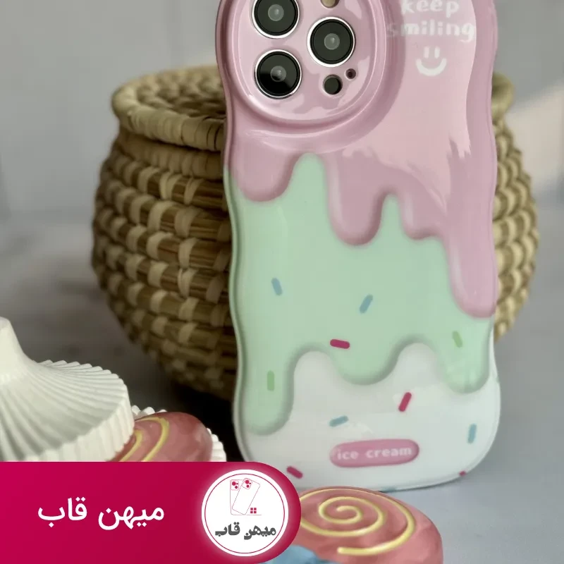 قاب موبایل آیفون شکلات کندی + پاپسوکت آبنبات