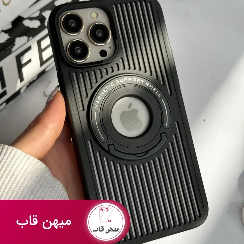 قاب موبایل آیفون توری مگنتی پایه دار