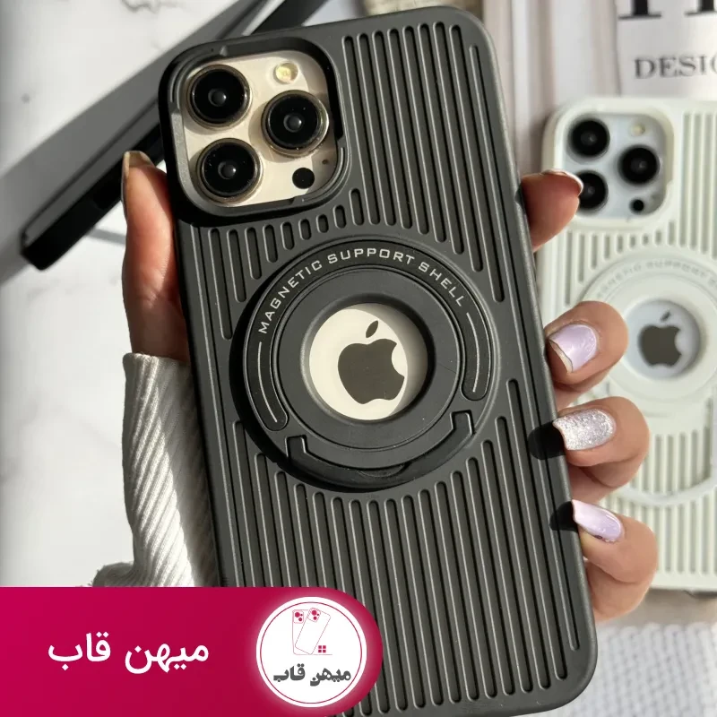 قاب موبایل آیفون توری مگنتی پایه دار