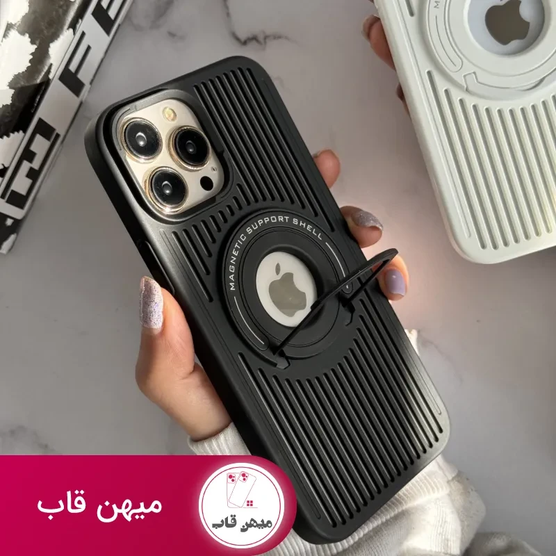 قاب موبایل آیفون توری مگنتی پایه دار