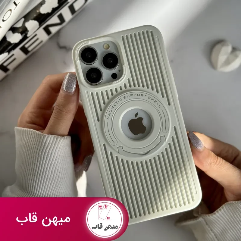 قاب موبایل آیفون توری مگنتی پایه دار